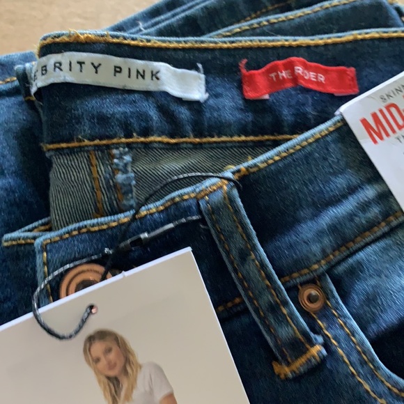 NWT Celebrity Pink The Rider Skinny Mid-Rise Jeans - Picture 6 of 9
